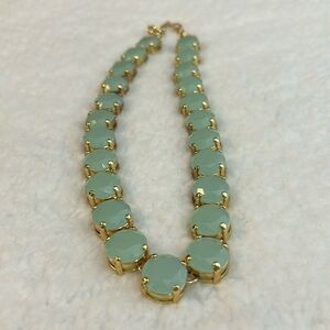 J.Crew Pale Mint Green Chunky Studs Bib Necklace NWD